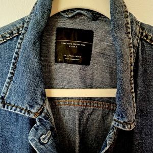 ZARA Trafaluc Collection Denim Oversized Jacket